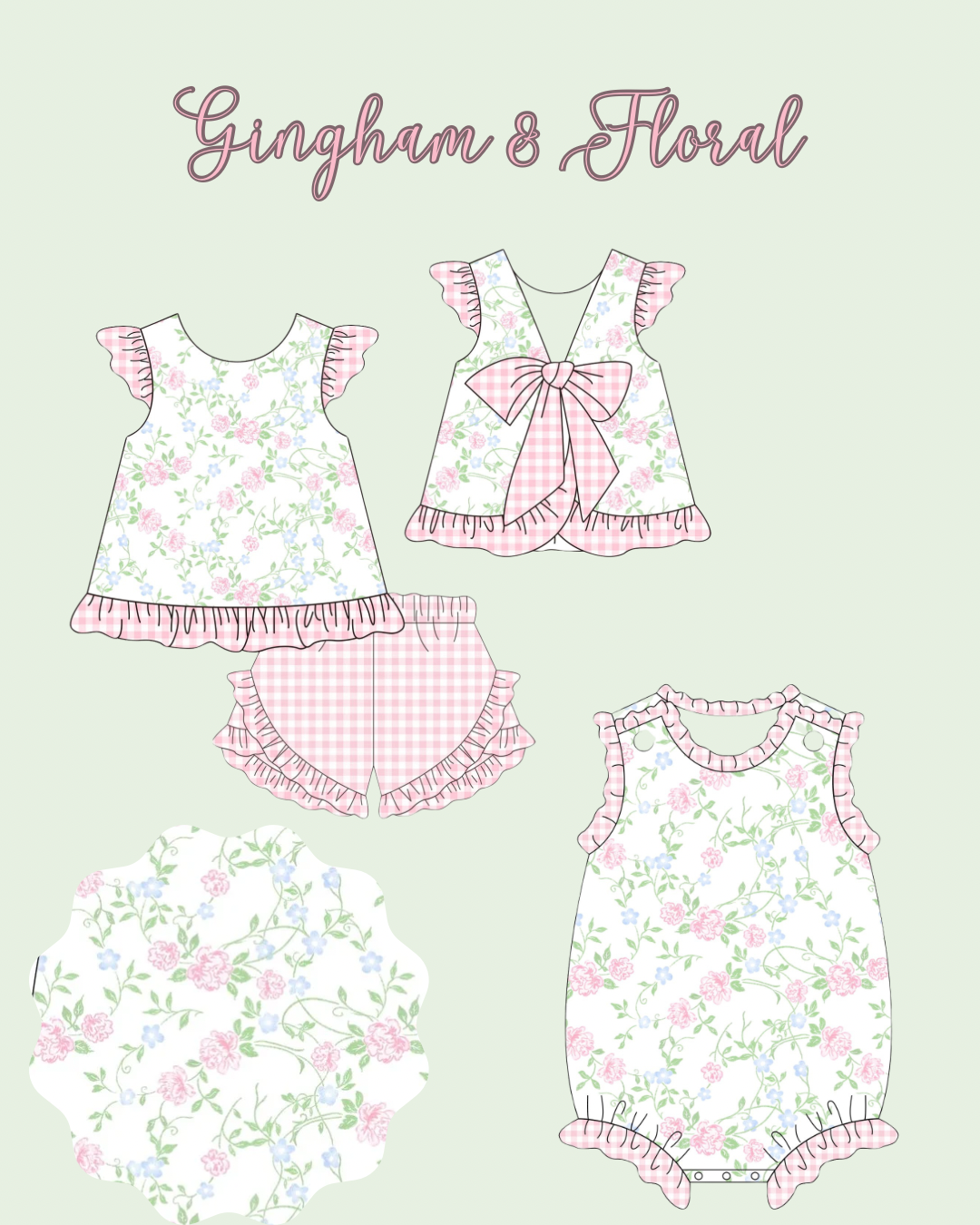 Gingham Floral Collection
