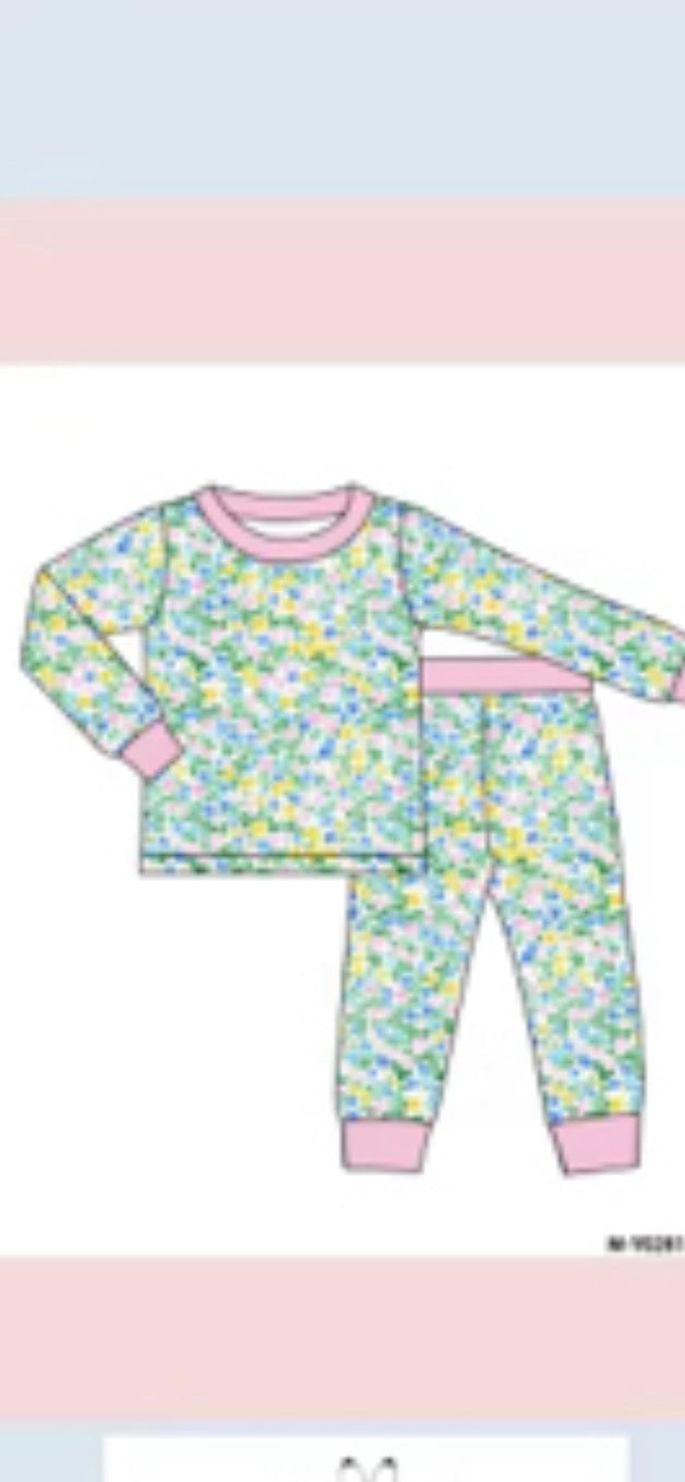 Pink Floral Bamboo