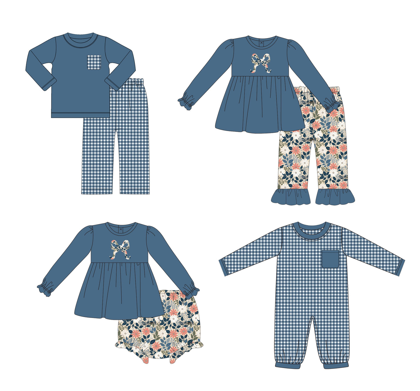 WD#1 Navy & Floral ETA: November