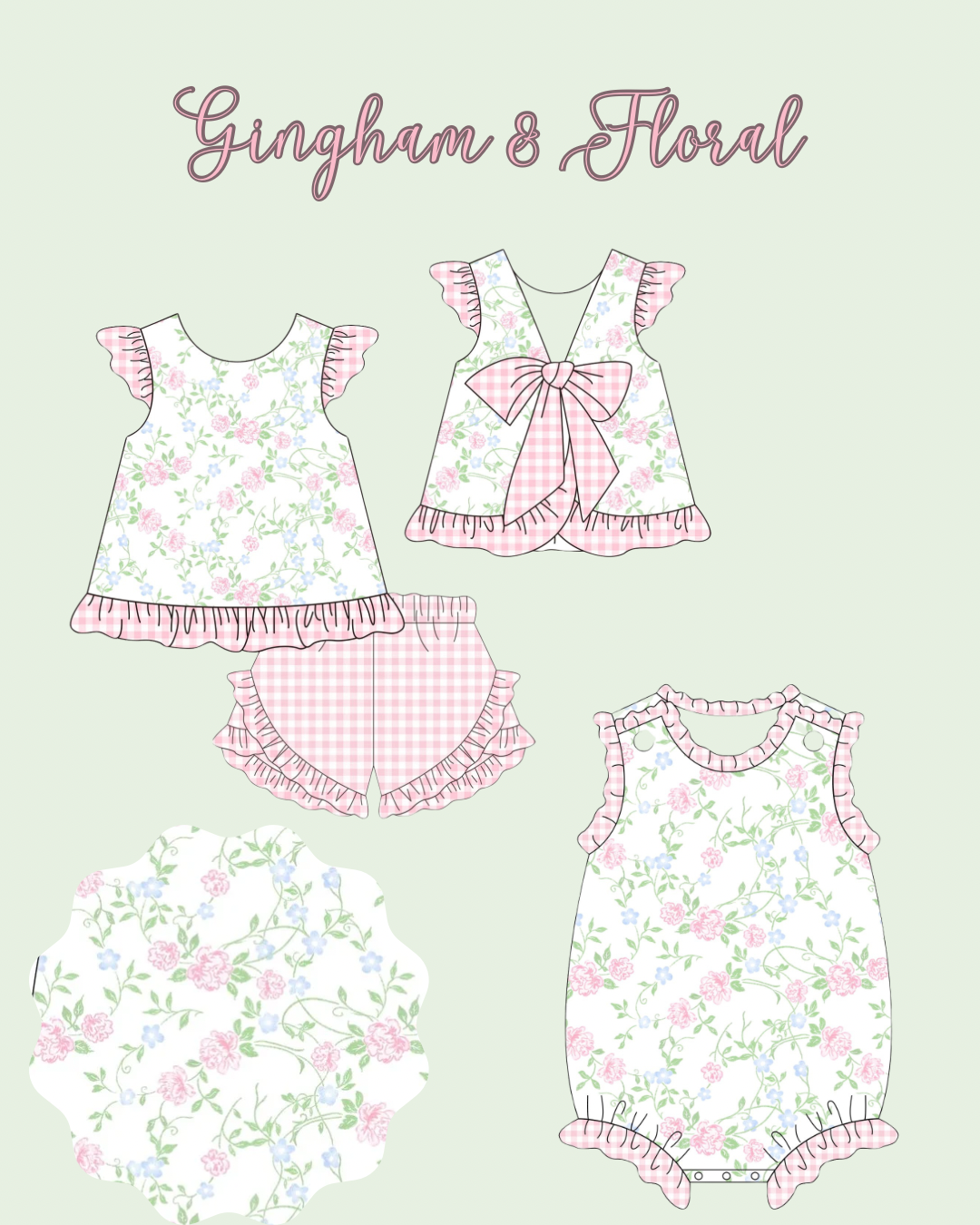 PO 6- Gingham Floral Collection ETA- MAY