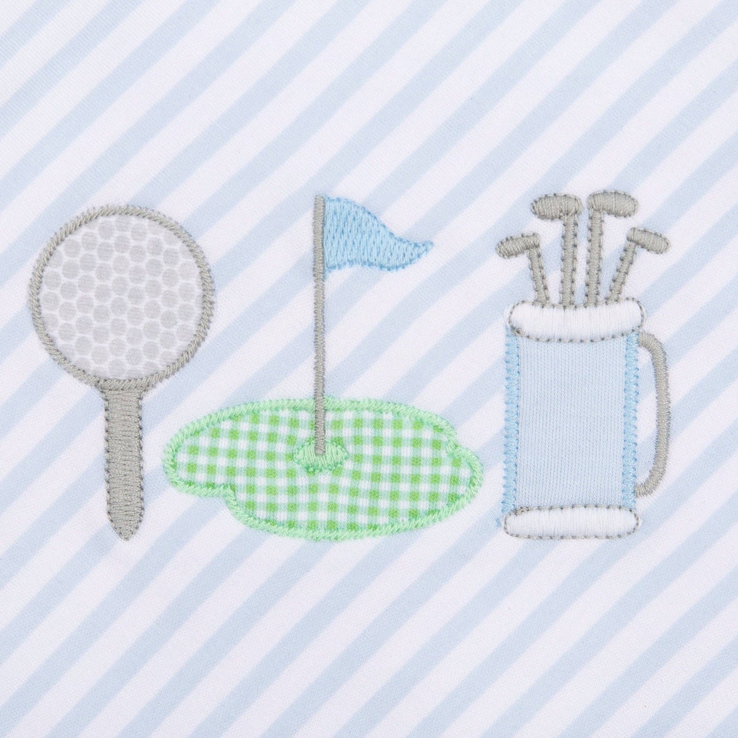 Putting Green Applique Bubble - Light Blue