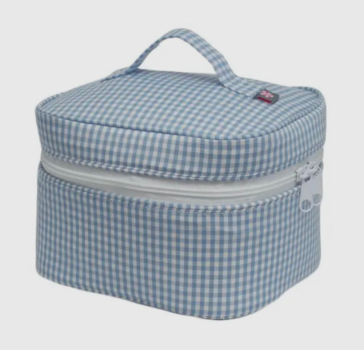 Gingham Train Case