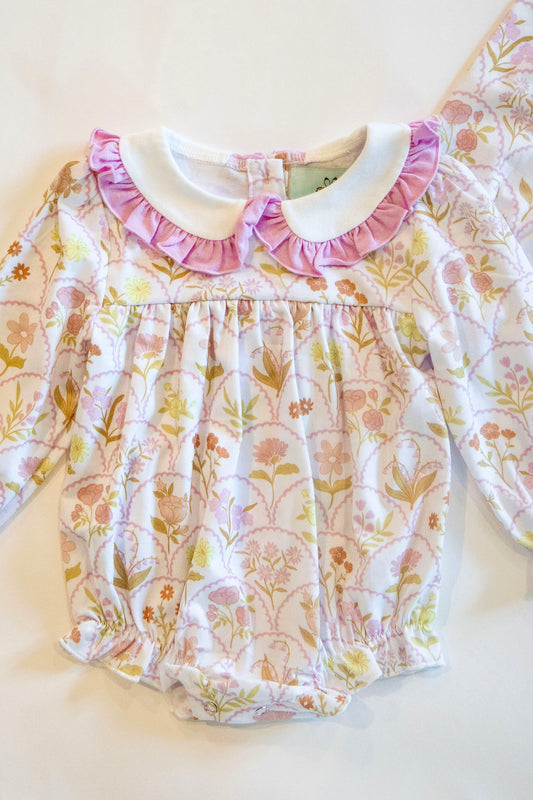 Scalloped Floral Collared Bubble