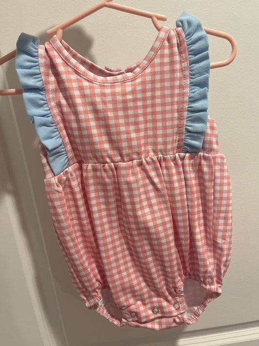 Pink Gingham Bubble