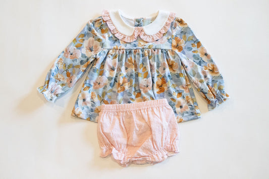 Vintage Floral Diaper Set