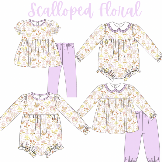 Scalloped Floral-September ETA