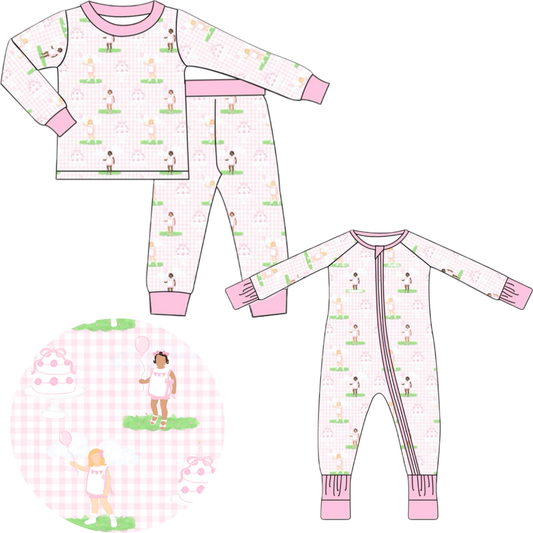 December Presale- Pink Birthday Pajamas