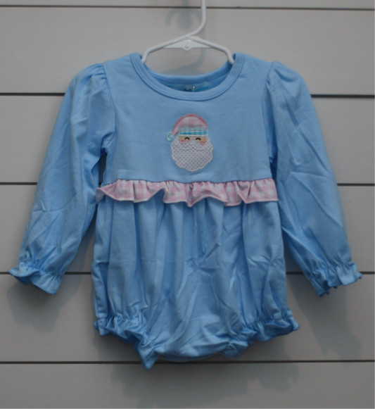 Pastel Blue Santa Bubble