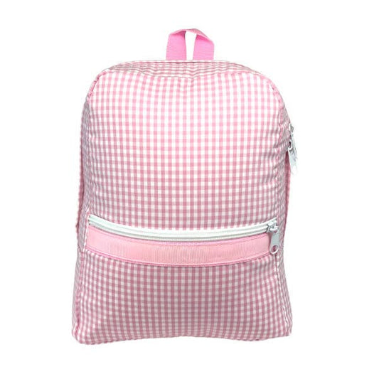 Pink Gingham Medium Backpack | Mint