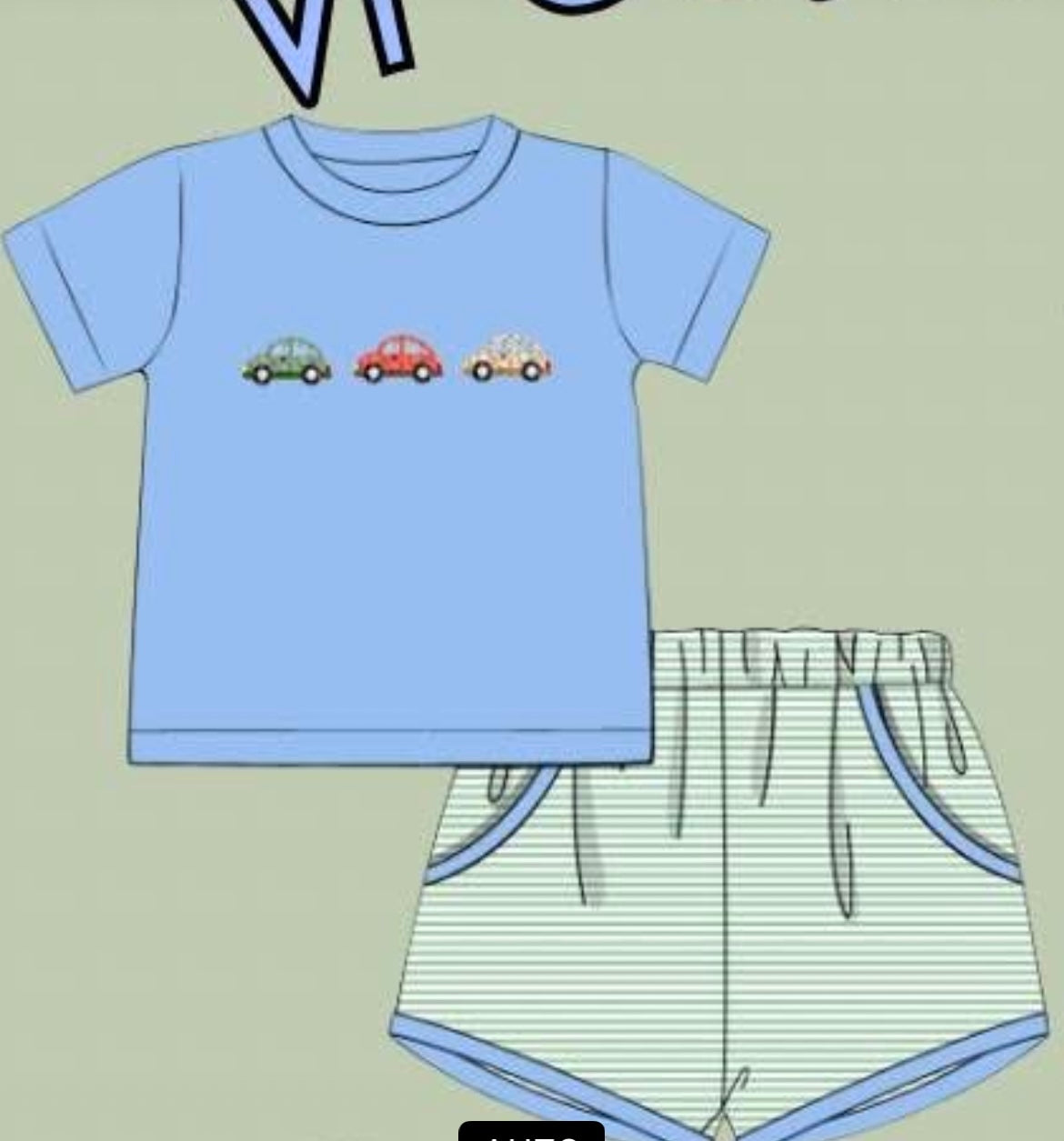 Vroom Vroom Shorts Set