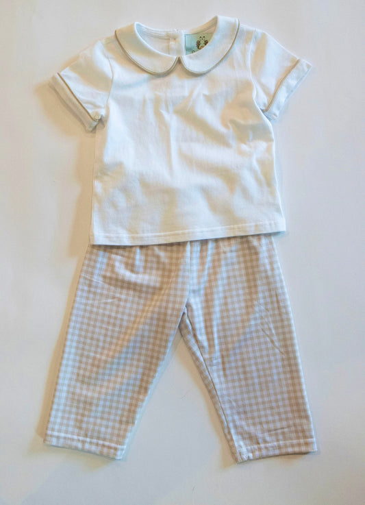 Gingham Pants Set