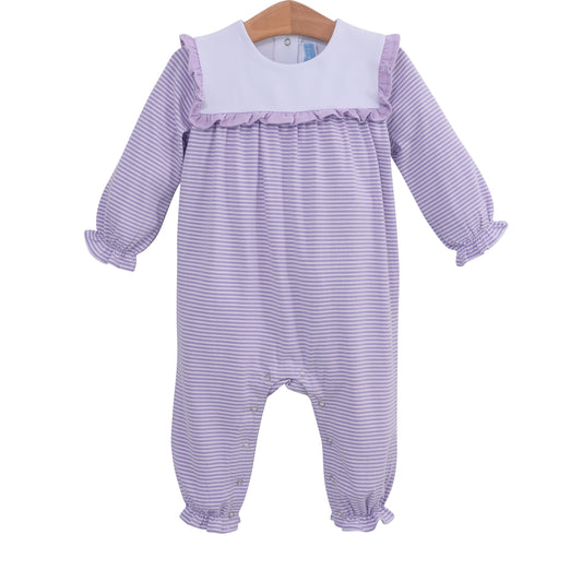 Lavender Stripe Romper