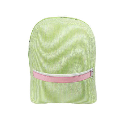 Sweet Pea Seersucker Small Backpack | Mint