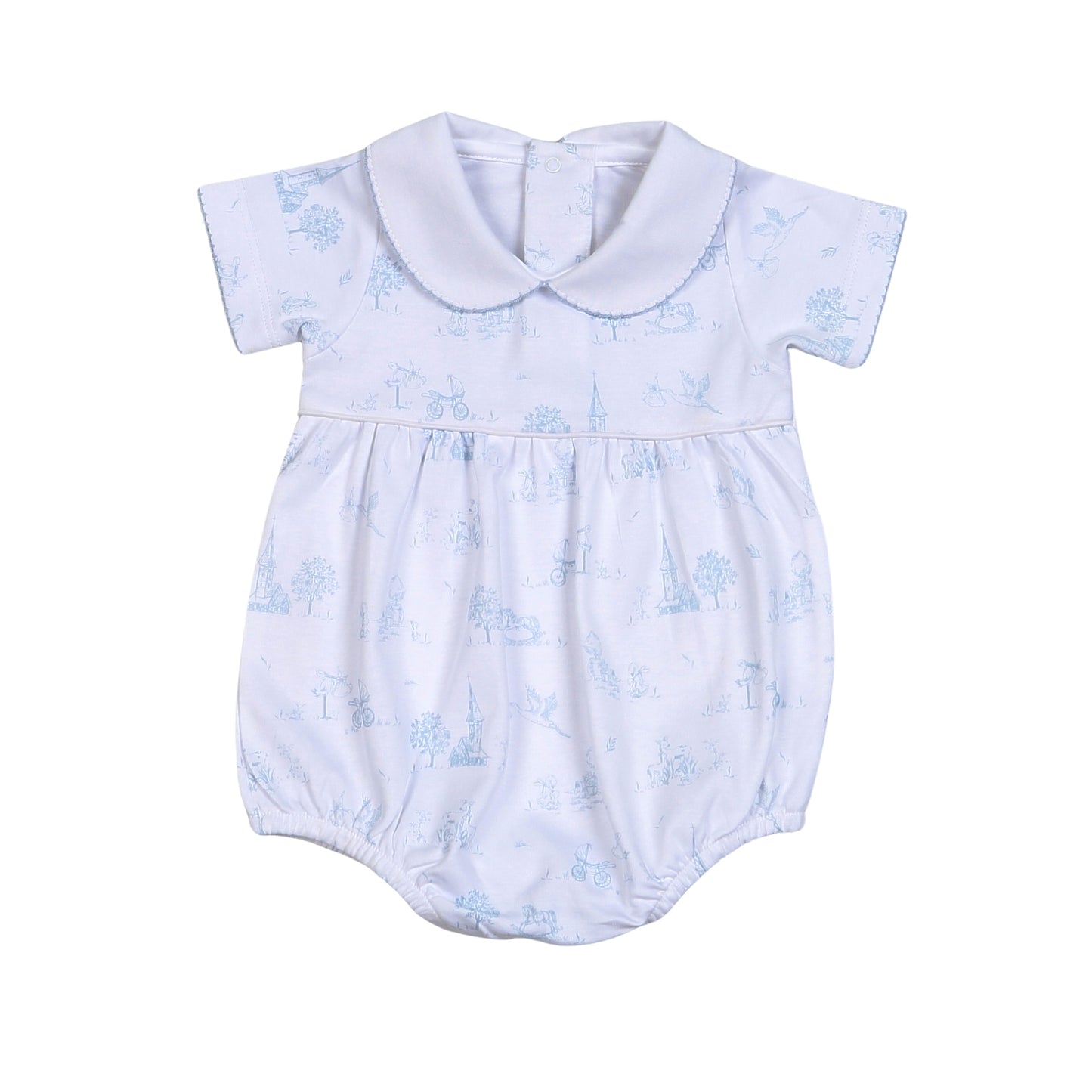 Baby Blue Toile Bubble