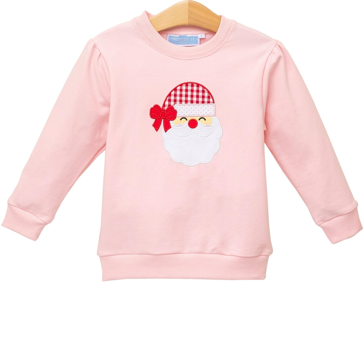 Santa Sweatshirt - Pink & Blue