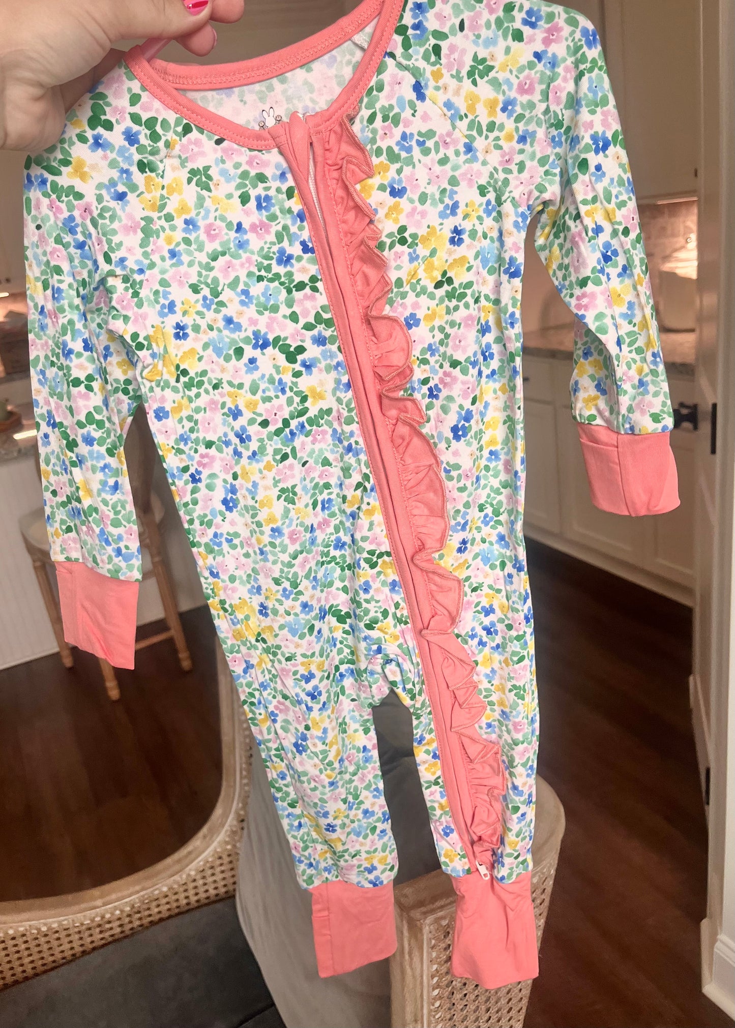 Pink Floral Bamboo