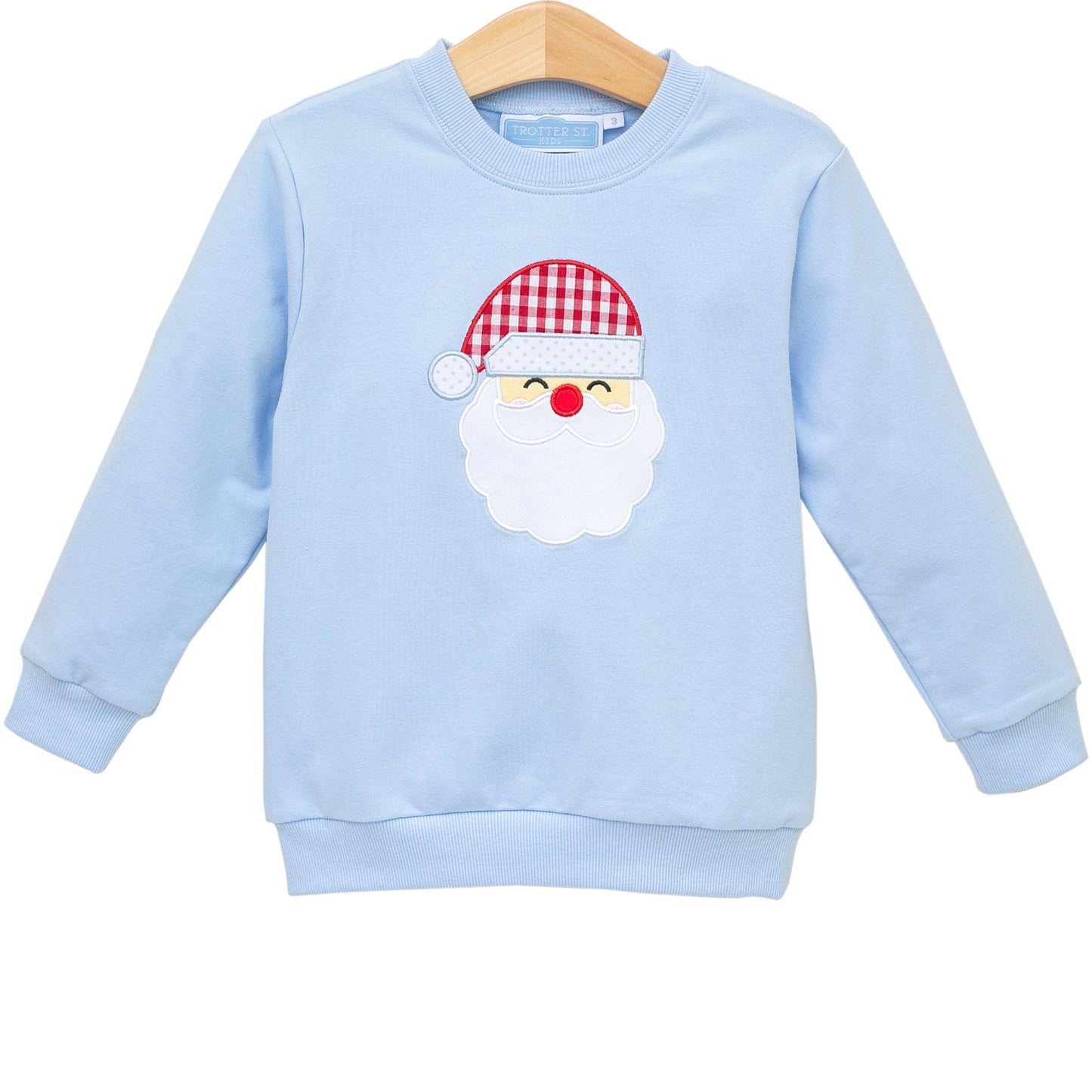 Santa Sweatshirt - Pink & Blue
