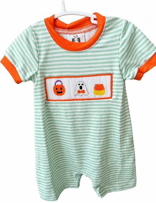 Halloween Smocked Romper
