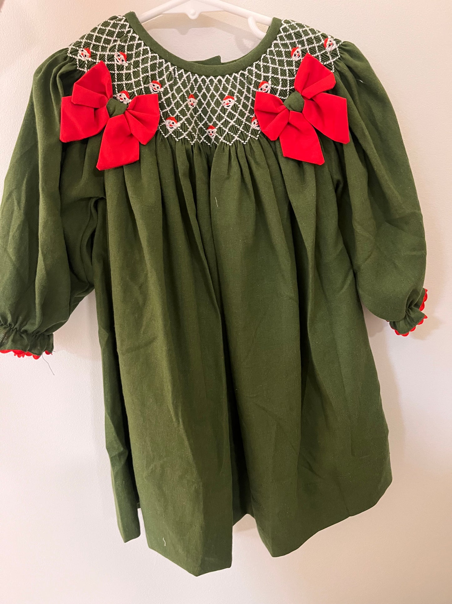 Smocked Santa Dress