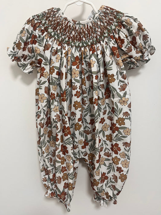 Fall Floral Romper