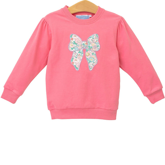 Floral Bow Sweatshirt