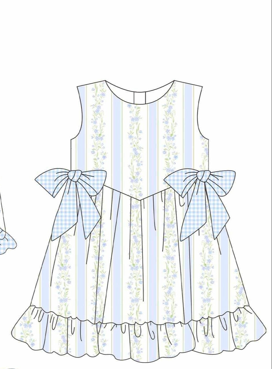 Spring PO5 Blue Botanical -Dress